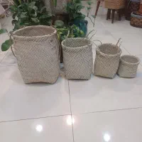 گلدان حصیری