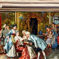 تابلو فرش دست بافت دست بوسی