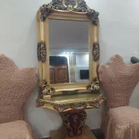 آینه وکنسول ومیزتلویزیون|بوفه، ویترین، کنسول|اهر, |دیوار