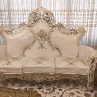 مبل ۹ نفره ناهار خوری ۶ نفره و آیینه و کنسول|مبلمان خانگی و میز عسلی|اصفهان, مرداویج|دیوار