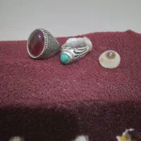 انگشتر،فیروزه ای وباباقوری