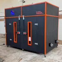 بازدید از خط تولید دستگاه خشک کن میوه سبزی pls650