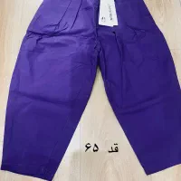 شلوار وارداتی جاگر بادمجانی دخترانه نو /خارجی