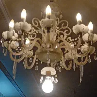 ۵عدد لوستر کریستال ابری