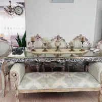 مبلمان ۹ نفره و ناهارخوری ۸ نفره سلطنتی|مبلمان خانگی و میز عسلی|سبزوار, فرهنگیان|دیوار