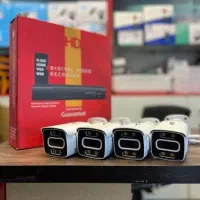 چهارعدد دوربین مداربسته همراه DVR وماوس وآداپتورها