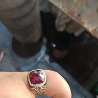 انگشتر نقره یاقوت افغانستان کار شده