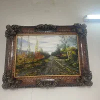 تابلوی زیبا با چهارچوب خوشگل و چوب