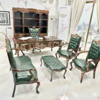 نیمست مبلمان چپندر فندوقی میز اداری مدیریت لوکس