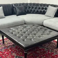 فروش مبل L شرکتی در حد نو نصف فیمت|مبلمان خانگی و میز عسلی|تهران, امجدیه (خاقانی)|دیوار