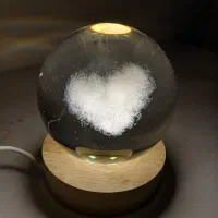 گوی کریستالی قطر ۶|چراغ خواب و آباژور|زنجان, |دیوار