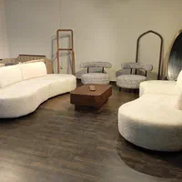 مبل راحتی 7 نفره مینیمال تدی لوبیایی شکل