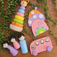 اکسسوری اتاق کودک اسباب بازی چوبی مکعب اسم|اسباببازی|مشهد, هدایت|دیوار