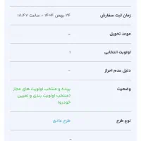فروش حواله تارا 6 دنده تحویل 90 روزه