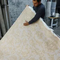 فرش۱۲۰۰شانه بدون حاشیه نخ ترک|فرش|قدس, شهر‌قدس|دیوار