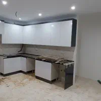 کابینت آشپز خانه طوسی سفید|مصالح و تجهیزات ساختمان|بومهن, |دیوار