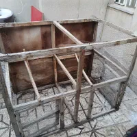 قفس کبوتر کفتر مرغ خروس پرنده دو درب و دو جا