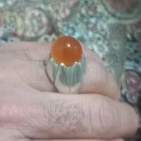 انگشتر عقیق پرتقالی