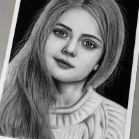 طراحی چهره/ سیاه قلم /نقاشی