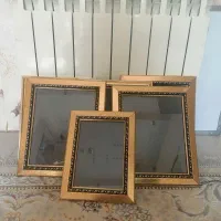 قاب عکس چوبی طلایی