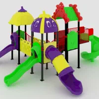 قطعات و ملزومات پارکی تعمیرمجموعه سرسره تاب کودک