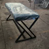 نیمکت فلزی تشک دار بدون تشک کافه رستوران ویتینگ