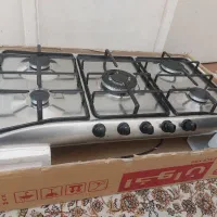 گاز رومیزی توکار ۵ شعله اخوان جم در حد نو