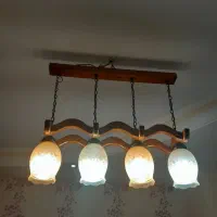 لوستر چوبی پذیرایی و اتاق خواب