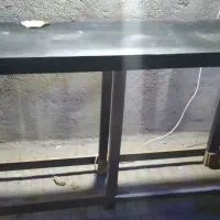 نیمکت اکواریوم چوبی باضافه اکواریوم ۹۰ سانتی