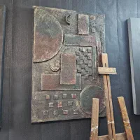 تابلو نقاشی مینیمال برجسته کار دست|تابلو، نقاشی، عکس|تهران, عباس‌آباد|دیوار