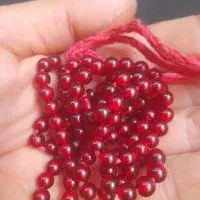 تسبیح طرح ساده یاقوت رنگ قرمز