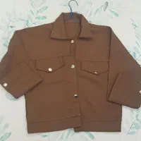 ژاکت کبریتی مدل تراکر جیب‌دار