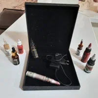 دستگاه تاتو رنگها و سوزن