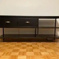 میز تلویزیون چوب و فلز