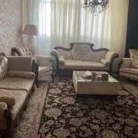 مبل کلاسیک چوب گردو 7و نهار خوری 8نفره میز گردون