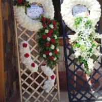 اجاره تاج گل مصنوعی،دسته گل،گل مزار،تسلیت