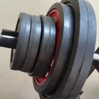 وزنه هالتر دور لاستیک شصت کیلو