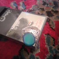 انگشتر عقیق ابی بالای ۱۰۰ سال