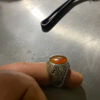 ایک جفت انگشتر عقیق رکاب استاد جنگی