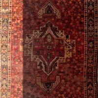 قالیچه شیرازی/ چله پشم/4 متری