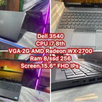 لپتاپ DELL 3540 کورای7 گرافیک2G مناسب طراحی سنگین