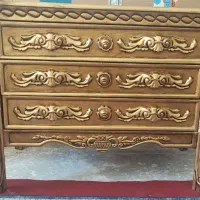 تخت خواب دونفره تمام چوب دست ساز با چوب راش|تخت و سرویس خواب|شاهین‌شهر, گرگاب|دیوار