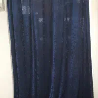پرده مخمل سورمه ایی