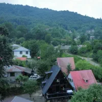 کلبه مدرن سویسی کیان جکوزی دار،ویلا جنگلی در ماسال