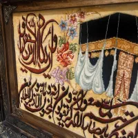 تابلو فرش بافت تبریز گل ابریشم برجسته/۵۰ رج|تابلو فرش|تهران, پاسداران|دیوار