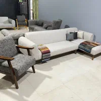 مبل ال مینیمال تک رنگ|مبلمان خانگی و میز عسلی|کاشمر, |دیوار