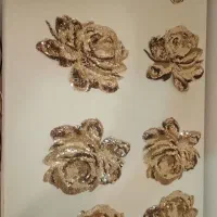 رومیزی های فانتزی تمام پولک طلایی|صنایع دستی و سایر لوازم تزئینی|تهران, دهقان|دیوار