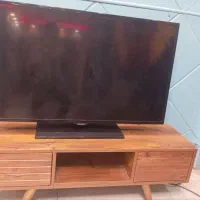 میز تلوزیون رنگ فندقی نو
