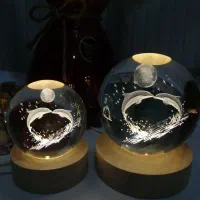 گوی کریستالی چراغ خواب|چراغ خواب و آباژور|تربتحیدریه, باغ ملی|دیوار