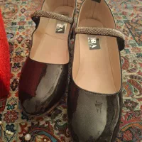 کفش مجلسی دخترانه شاین دار مشکی سایز 36 نو